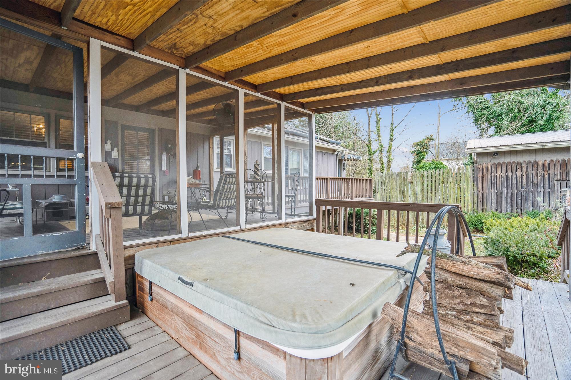 11319 Harding Road Laurel, MD 20723 - Photo 35 of 44 a view of balcony with wooden floor and outdoor seating