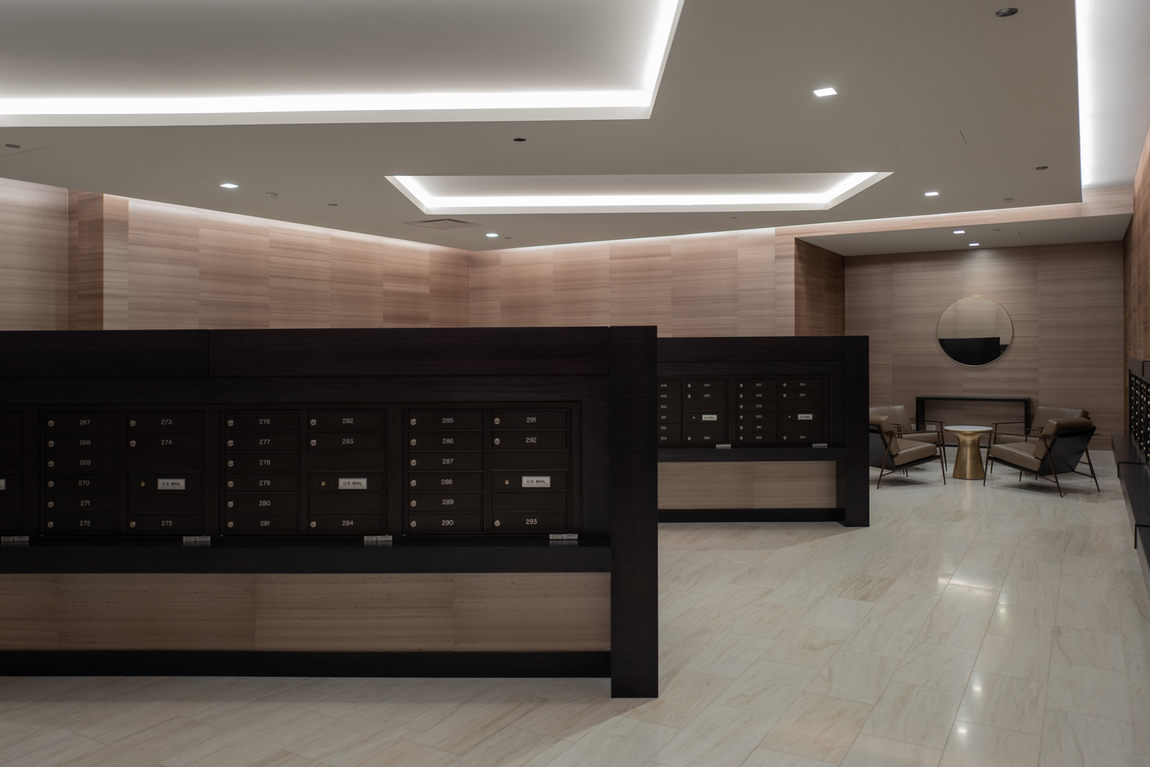 363 East Wacker Drive, Unit 3404 Chicago, IL 60601 - Photo 17 of 22 a bathroom with a sink a vanity and a large mirror
