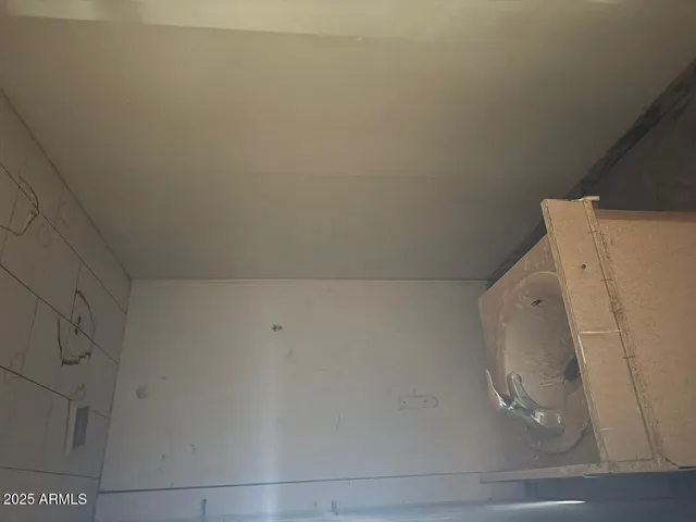 a view of the porch of a house