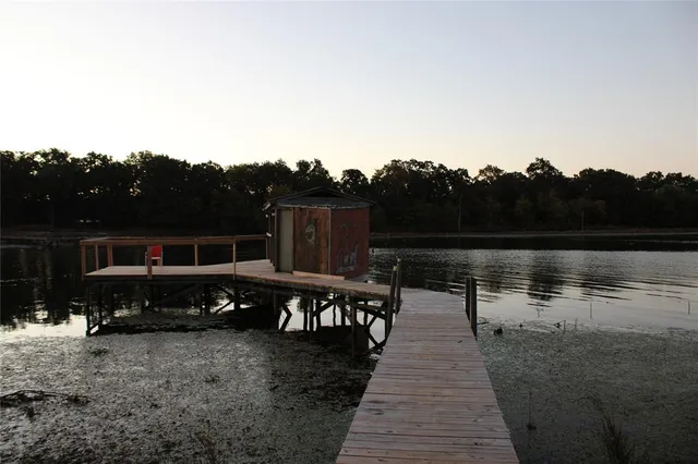 a view of a terrace with a bench