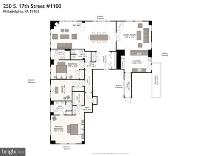 a bedroom with a bed and a cabinets