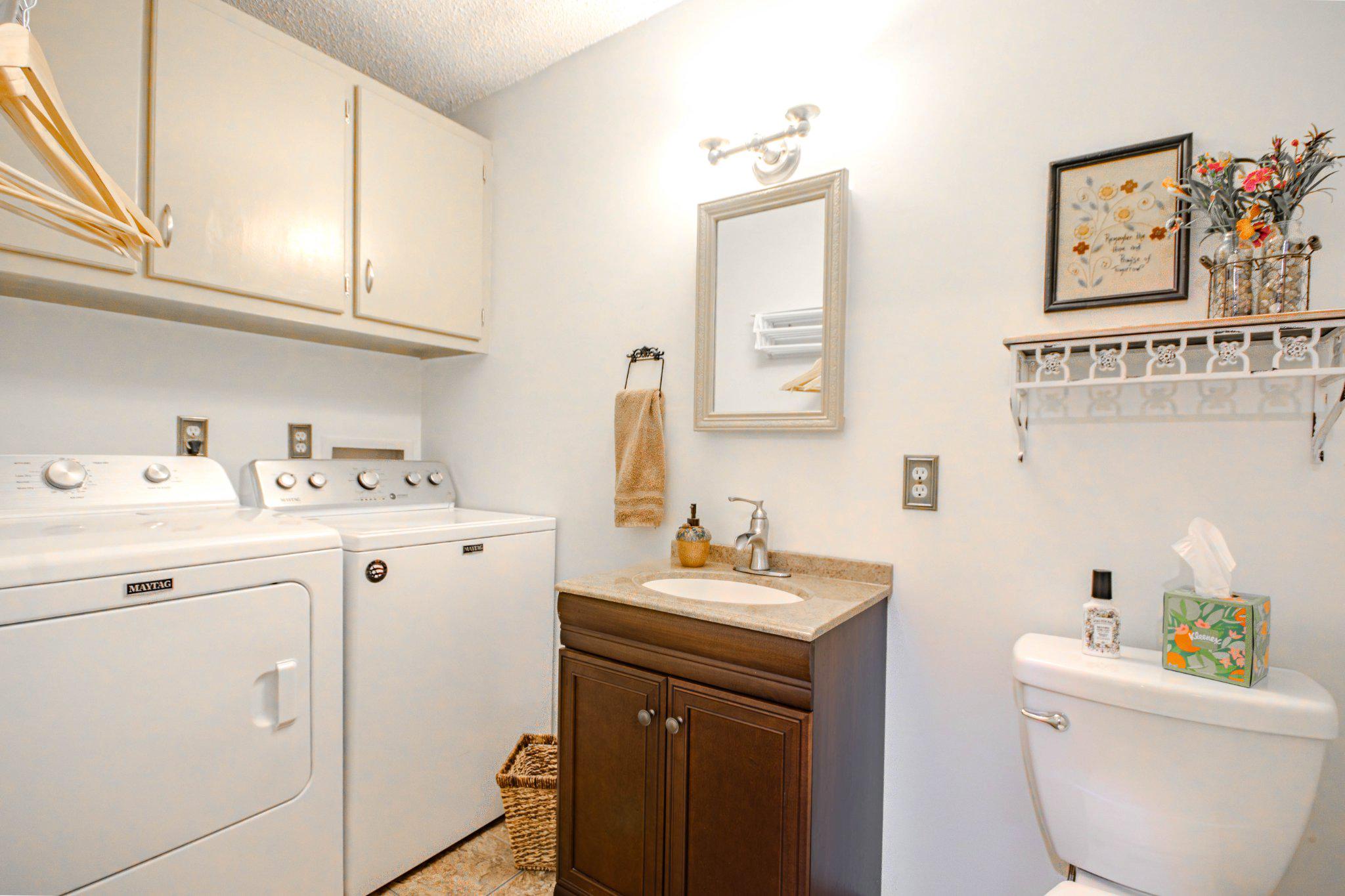 7301 Topaz Court Hebron, MD 21830 - Photo 34 of 47 First floor Laundry room and half bath