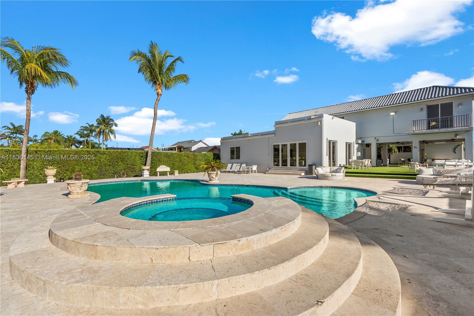 13815 Southwest 38th Street Miami, FL 33175 - Photo 58 of 63 a swimming pool with outdoor seating and yard