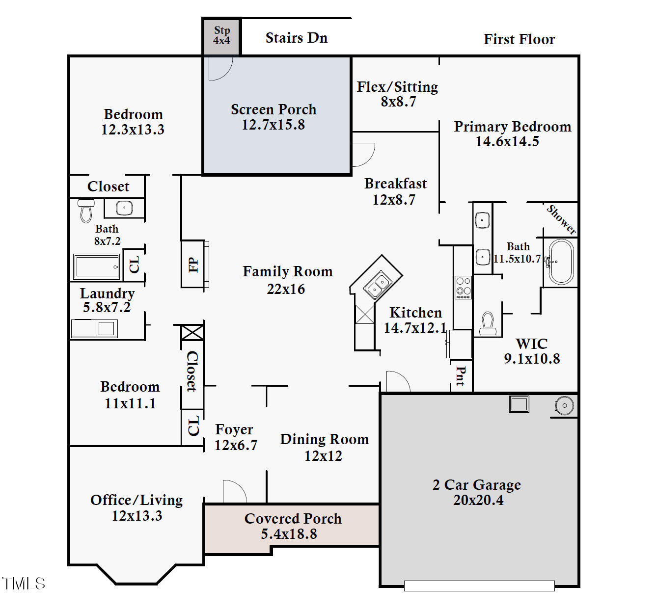 3716 Albritton Drive Durham, NC 27705 - Photo 39 of 39 Floor Plan