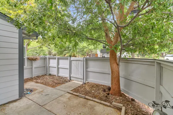a backyard of a house