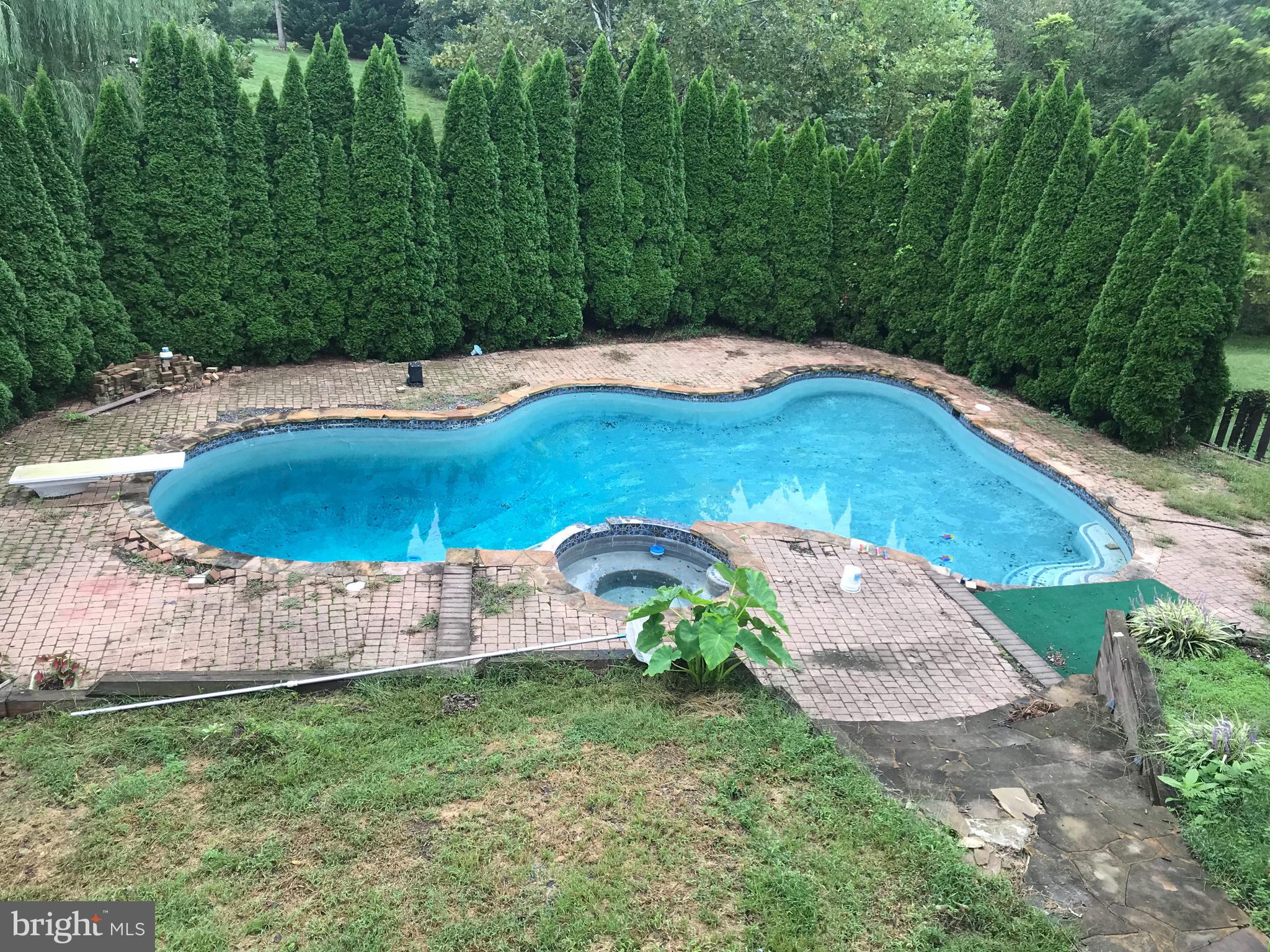 301 Huntersridge Road Winchester, VA 22602 - Photo 2 of 51 View of pool from the upper deck - also has a spa.