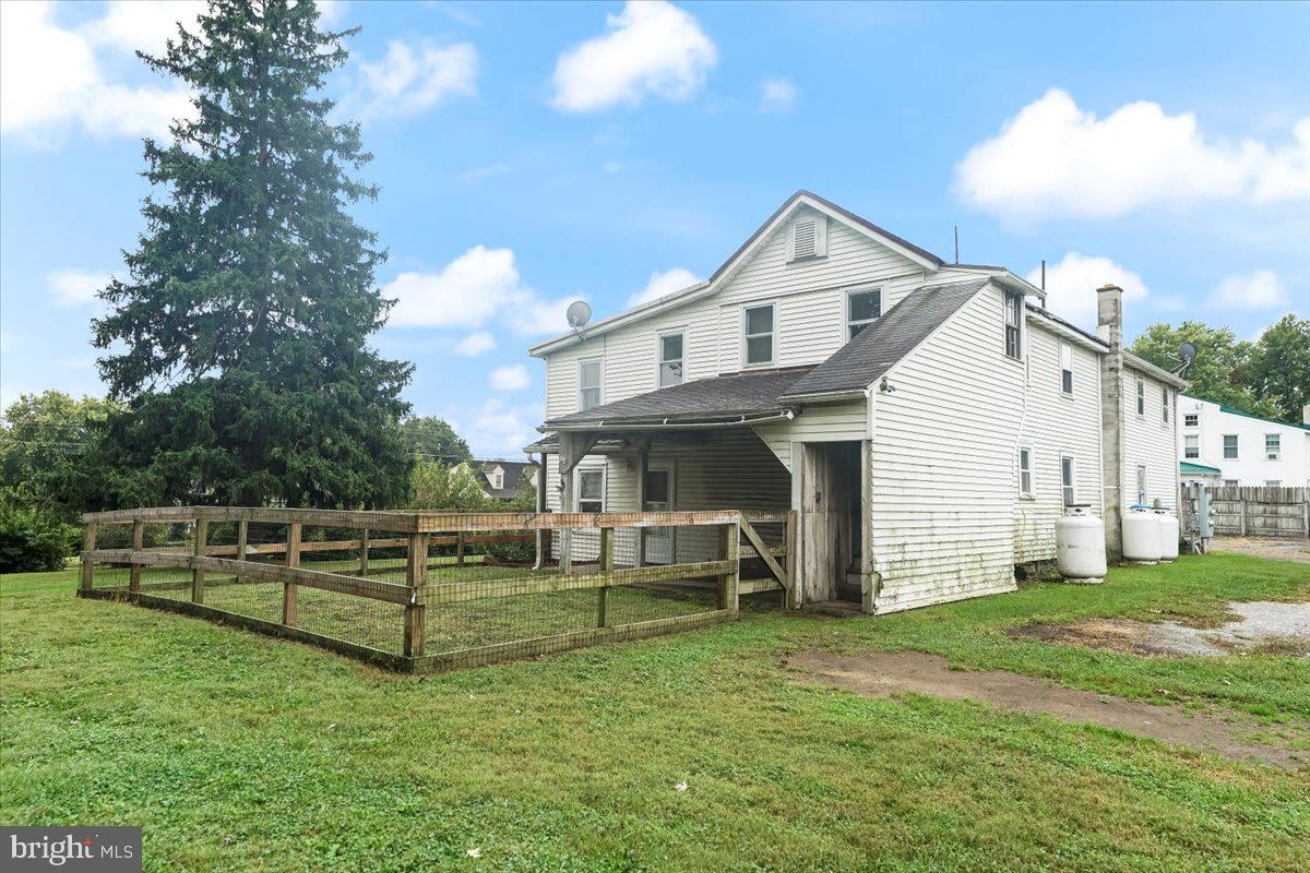 177 New Garden Road Avondale, PA 19311 - Photo 25 of 37 Lower Unit 1 - Fenced-In Yard/Rear of Building