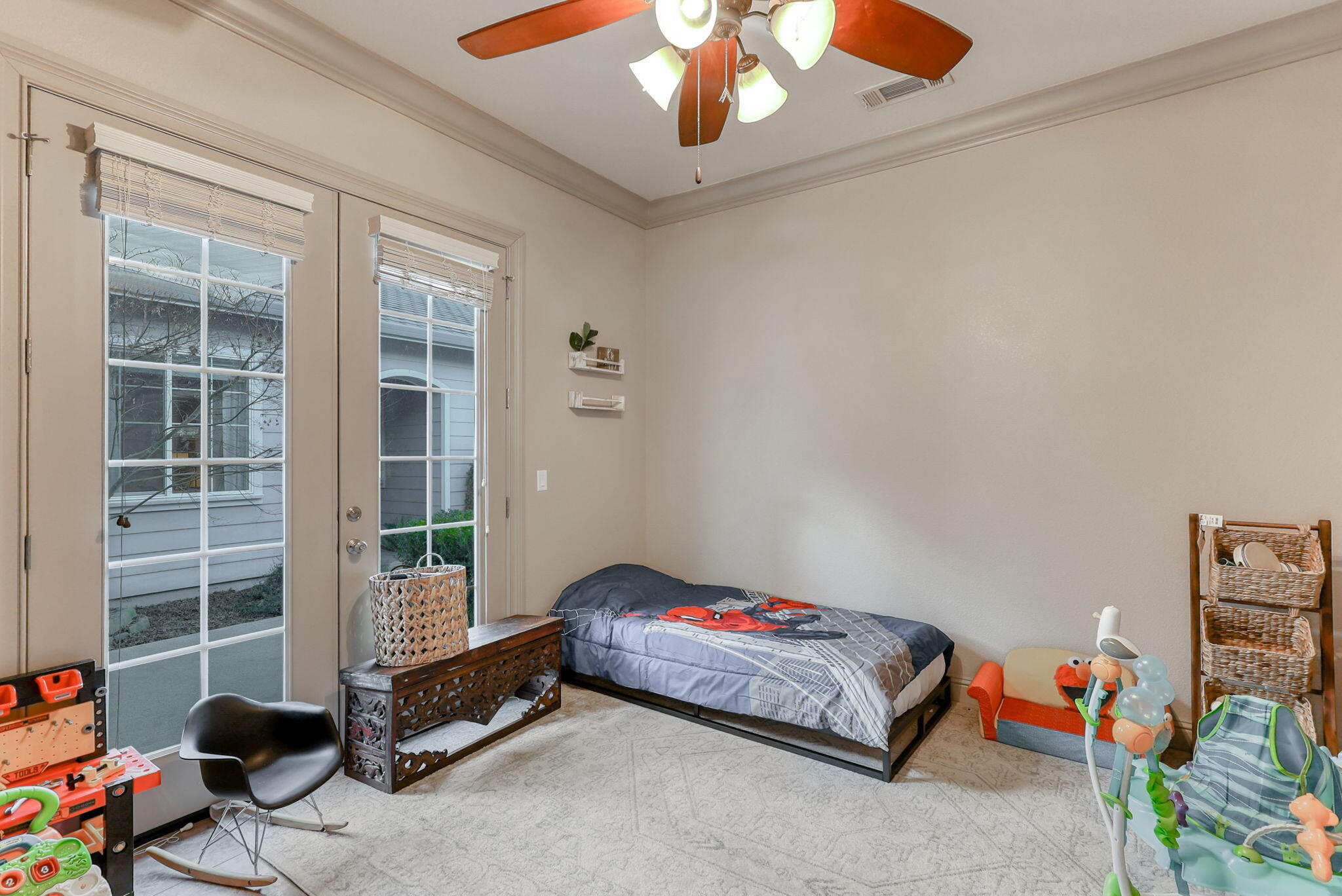 9271 Placer Road Redding, CA 96001 - Photo 18 of 45 a bedroom with furniture and a window