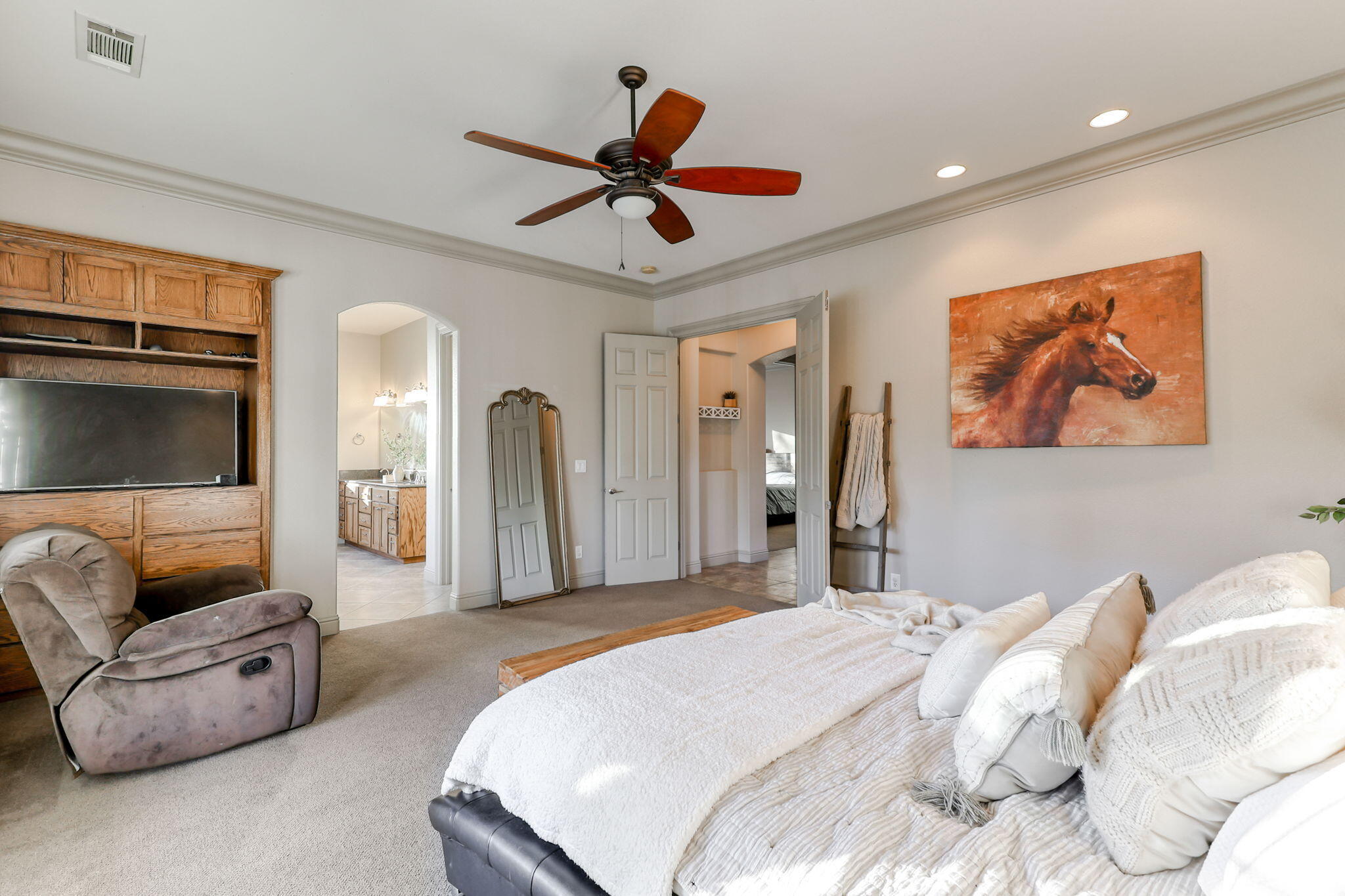 9271 Placer Road Redding, CA 96001 - Photo 26 of 45 a bedroom with a bed and furniture