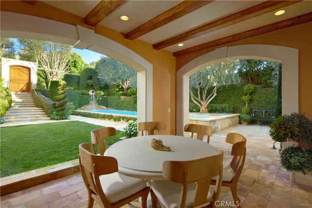 an aerial view of a houses