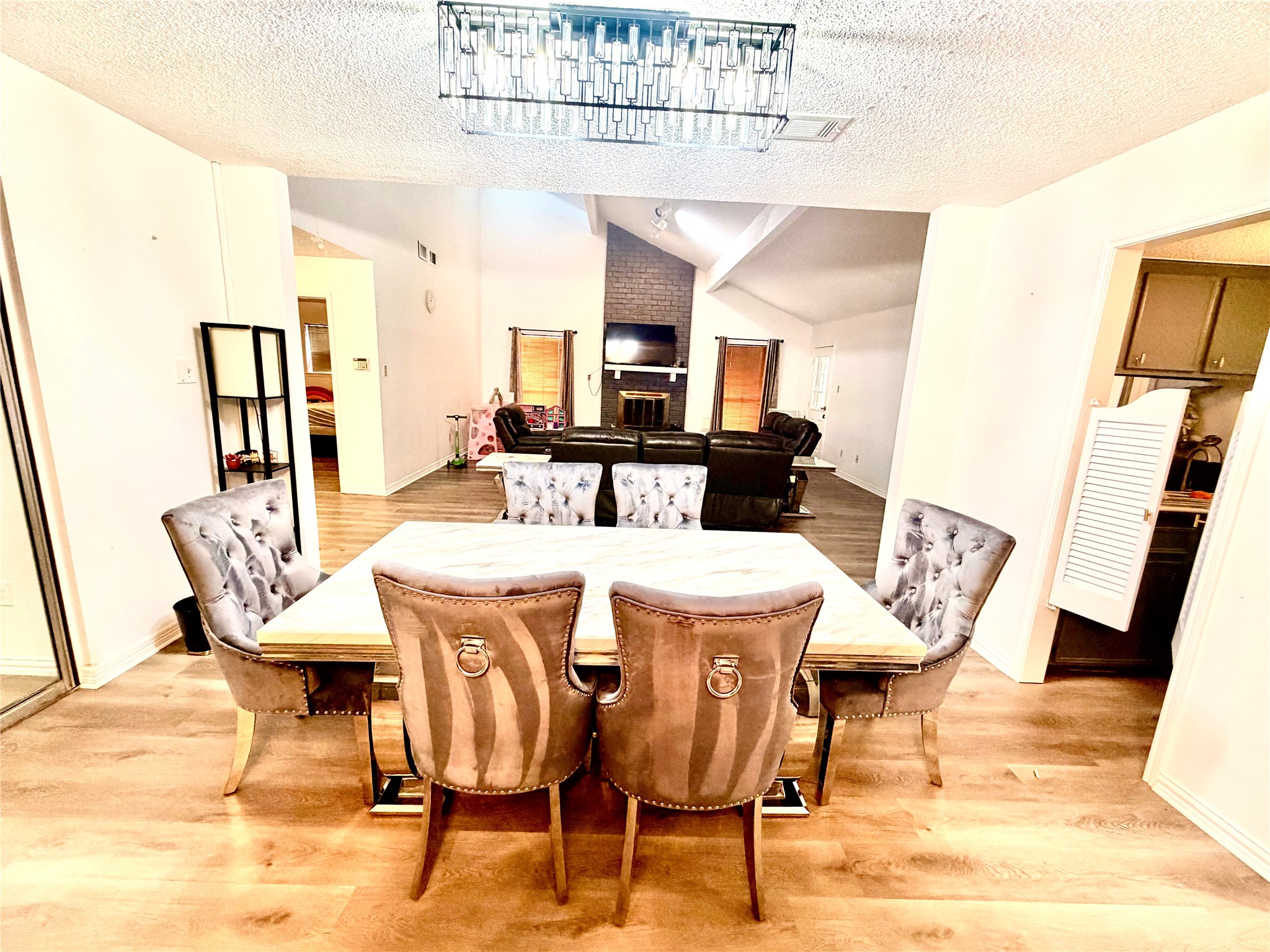 11635 Ridge Run Drive Houston, TX 77064 - Photo 9 of 20 a view of a dining room with furniture and wooden floor