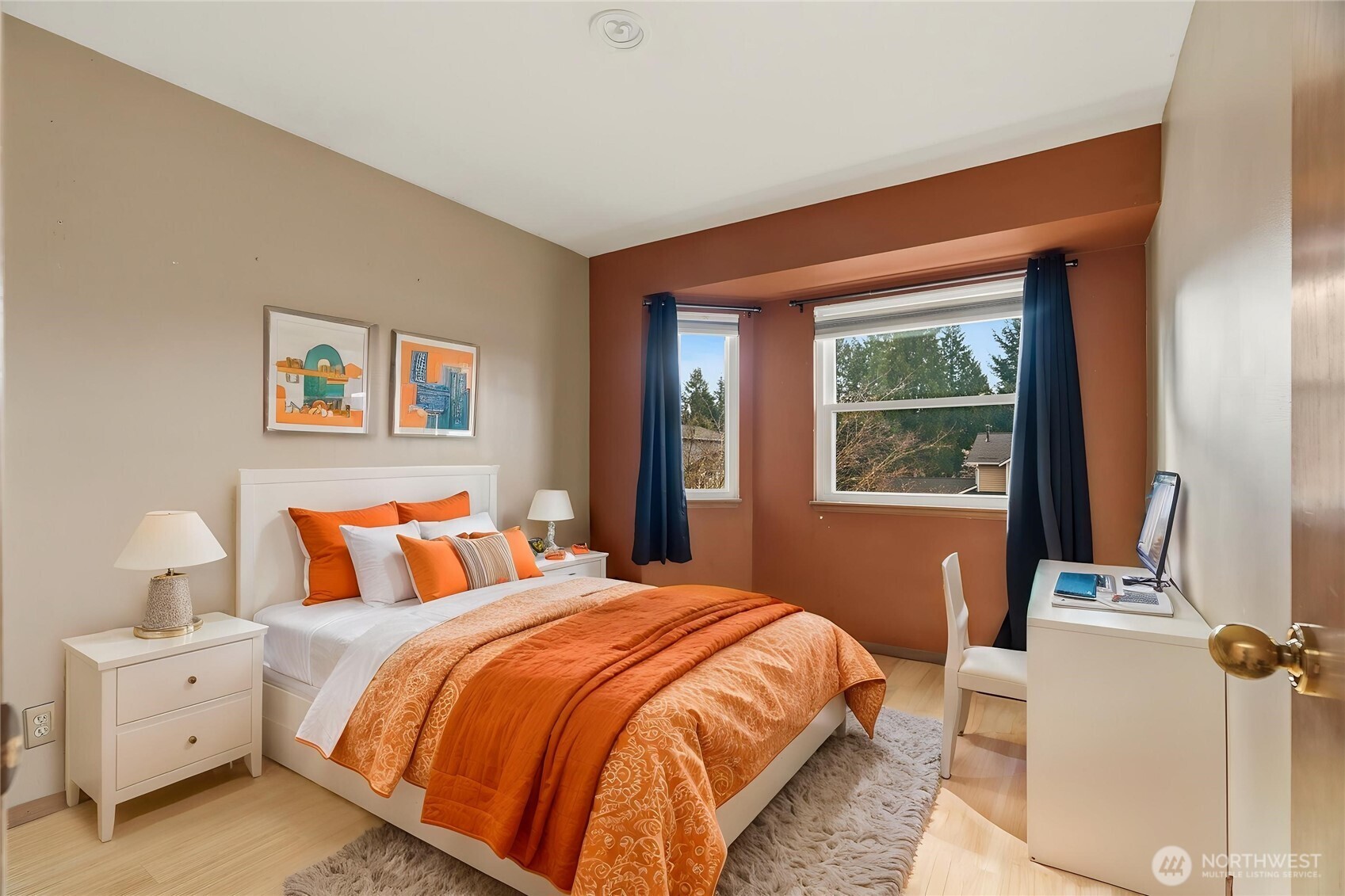 2401 185th Place Southeast Bothell, WA 98012 - Photo 28 of 36 a bedroom with a bed and a window