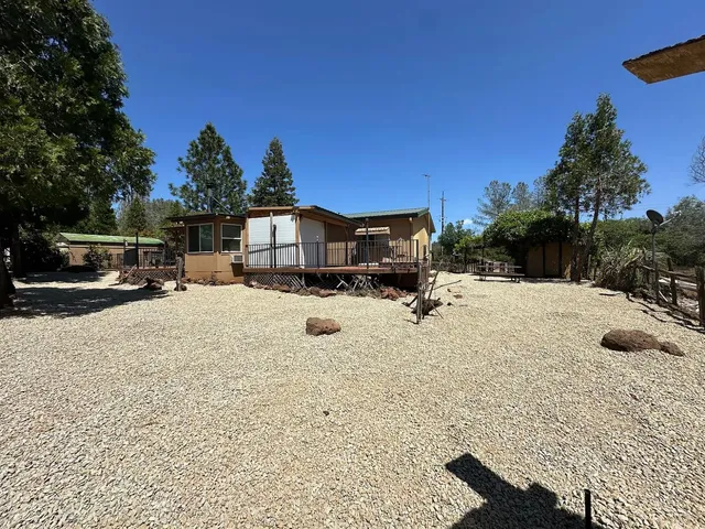 a backyard of a house