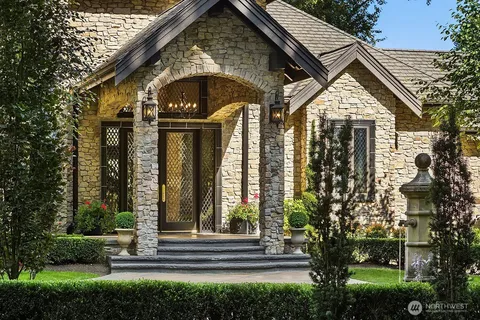 a front view of a house