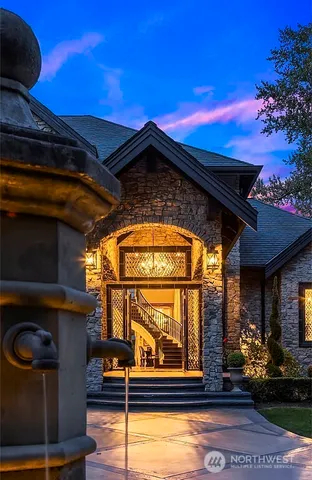 a view of sitting area in front of a house