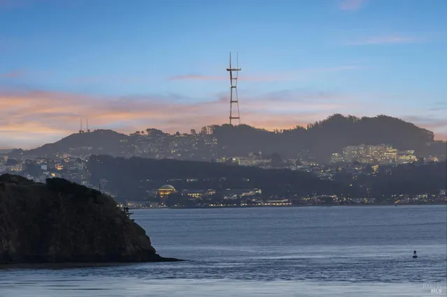 a view of a lake with a mountain