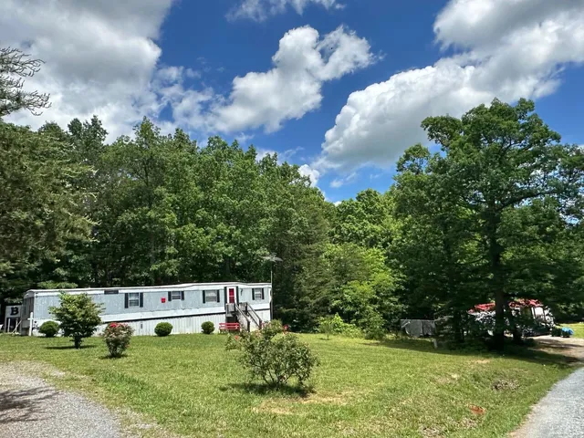 a house view with a garden space