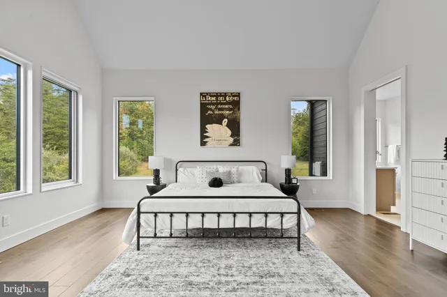 a living room with furniture a rug and a window