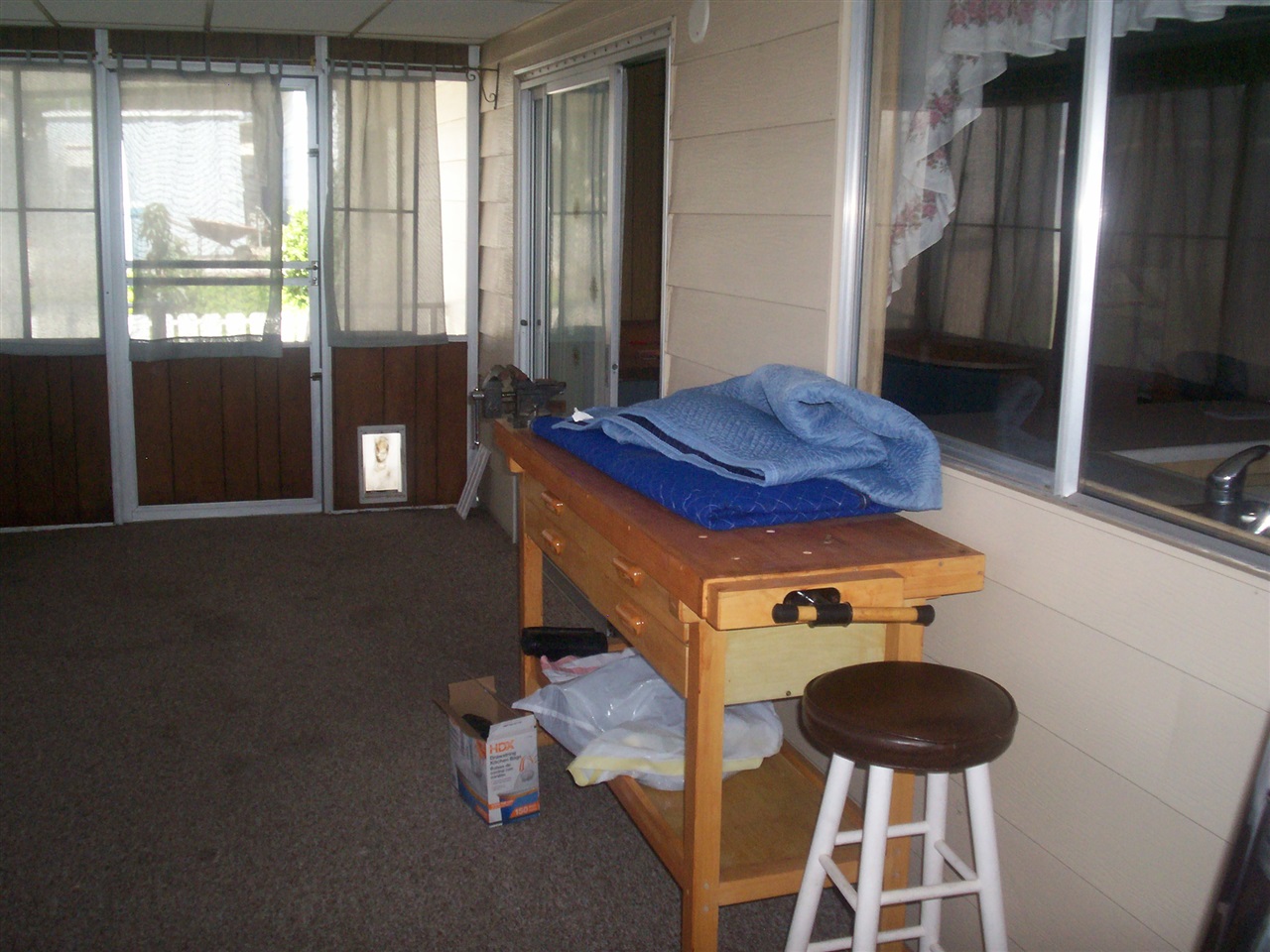 650 South Rancho Santa Fe Road, Unit 369 San Marcos, CA 92078 - Photo 7 of 11 enclosed patio w/ custom workbench
