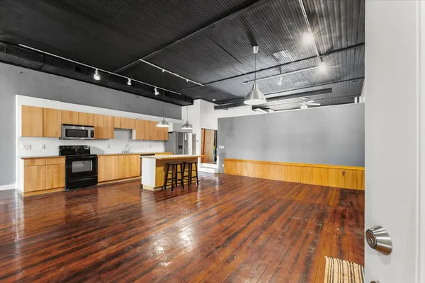 a view of an empty room