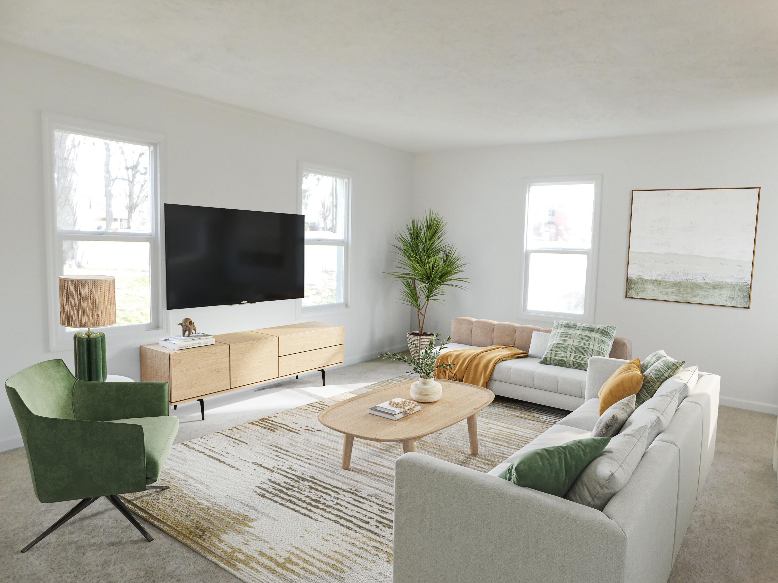 401 School Street Decatur, MI 49045 - Photo 9 of 21 BRIGHT LIVING ROOM