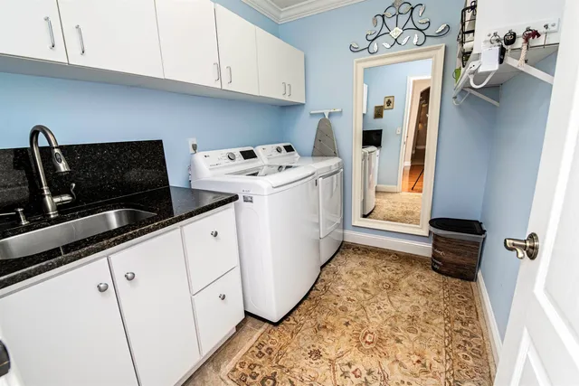 a view of a storage room with racks