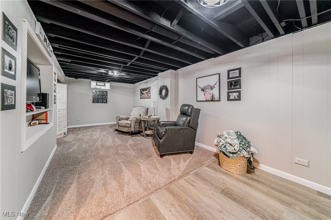 595 Moorfield Road Fairlawn, OH 44313 - Photo 41 of 50 4th level basement featuring light wood-style flooring and baseboards