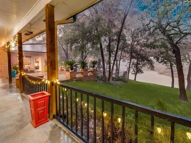 a view of a sky from a terrace