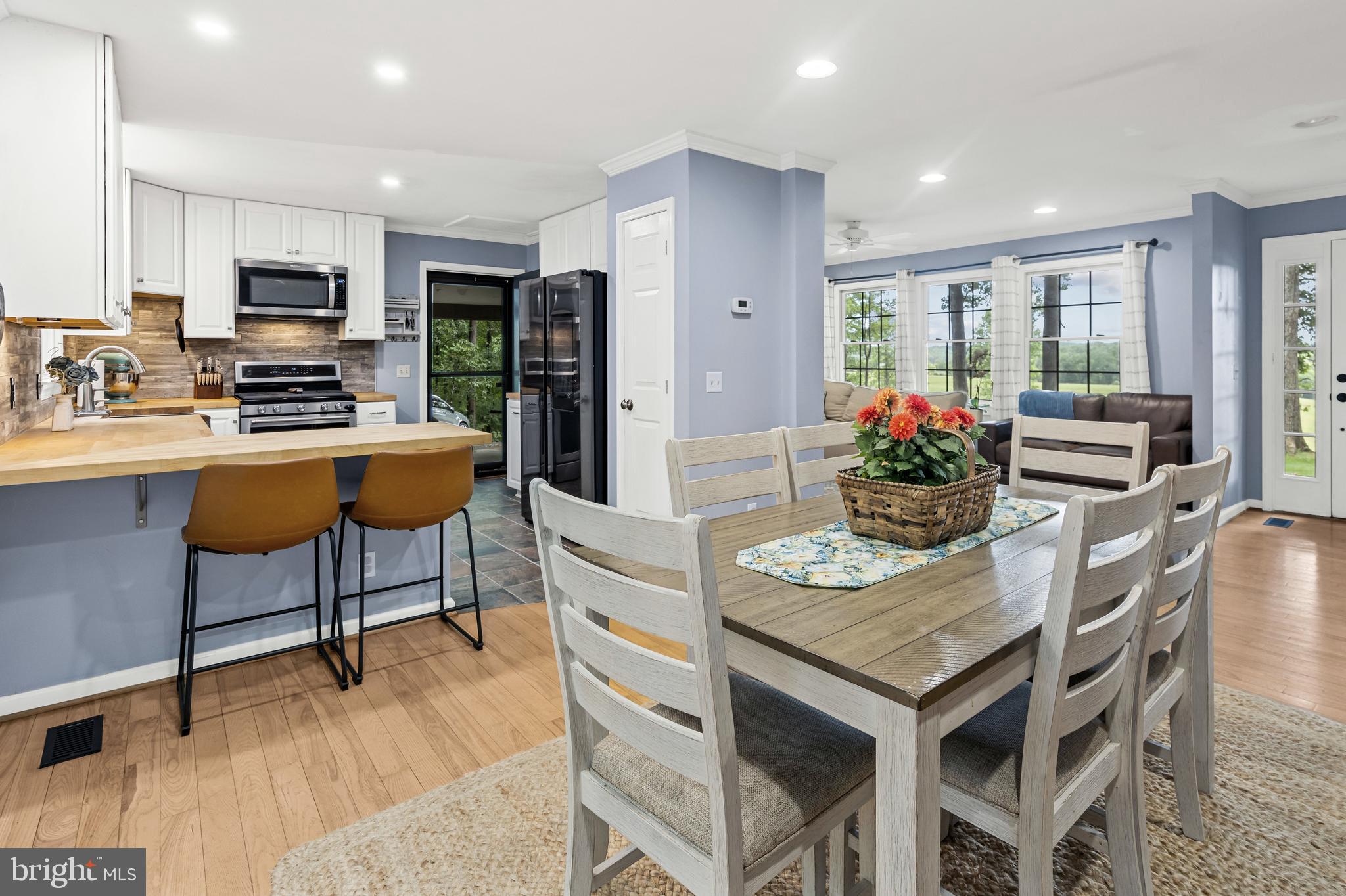 1425 Jacks Shop Road Rochelle, VA 22738 - Photo 14 of 56 a view of a dining room with furniture