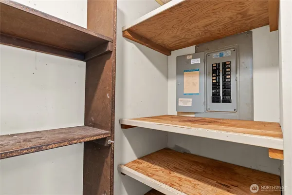a view of a storage & utility room
