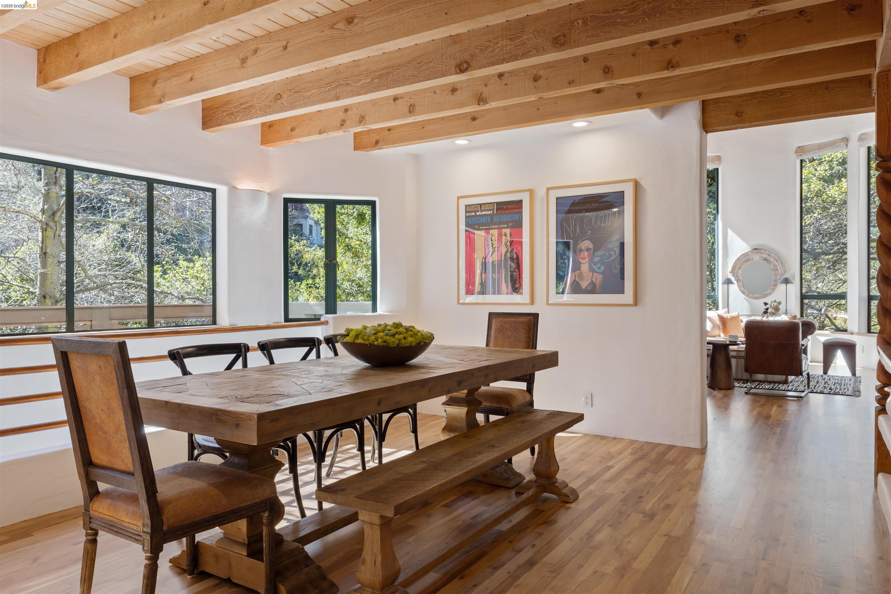 1102 Grand View Drive Berkeley, CA 94705 - Photo 13 of 50 a view of a dining room with furniture window and wooden floor