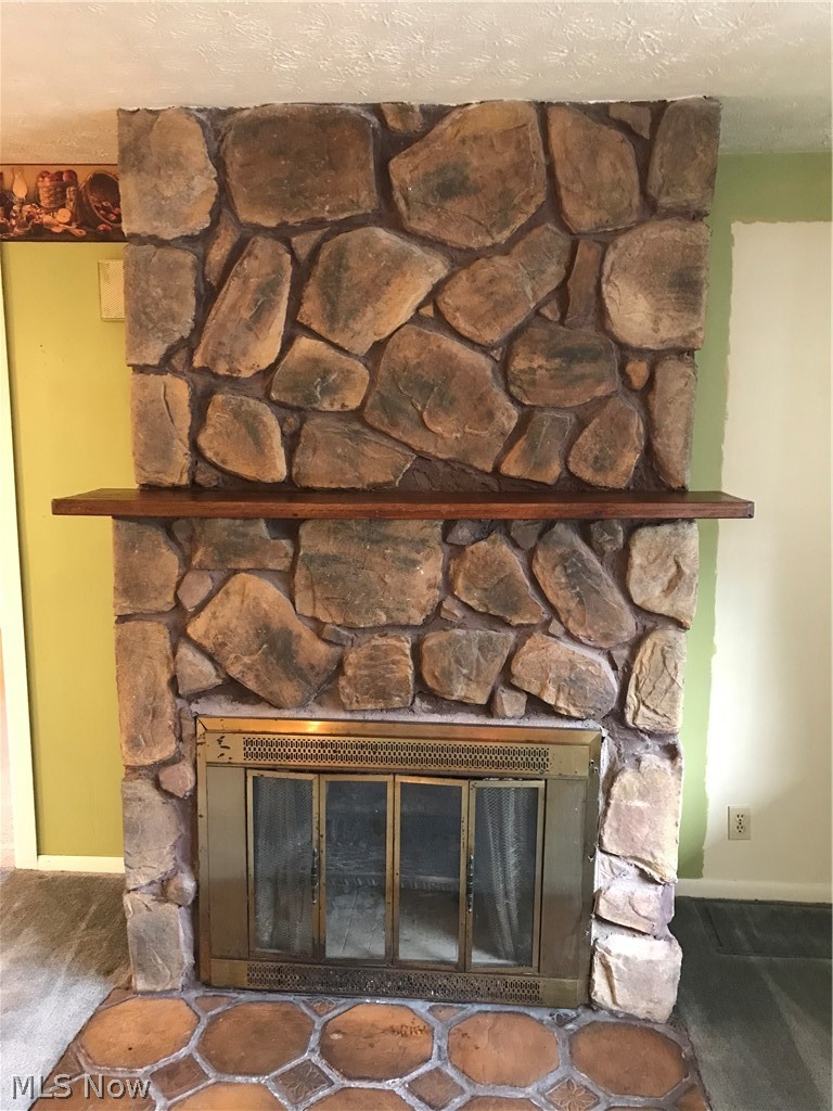 735 Renninger Road Akron, OH 44319 - Photo 3 of 27 Stone fireplace in the the living room