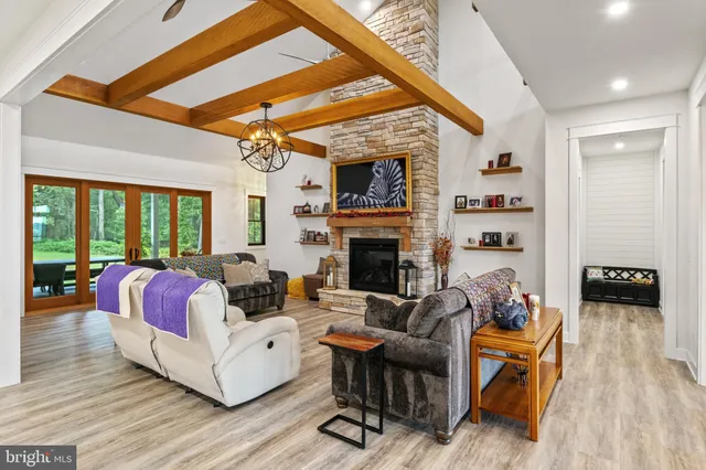 a kitchen with a sink and a counter top space