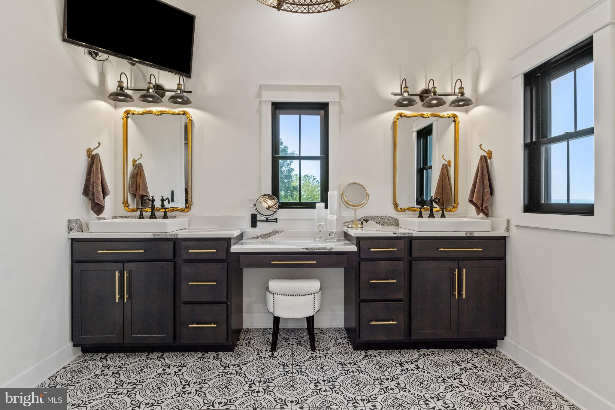 4073 Landis Road Hanover, PA 17331 - Photo 41 of 100 a bathroom with a double vanity sink and a mirror