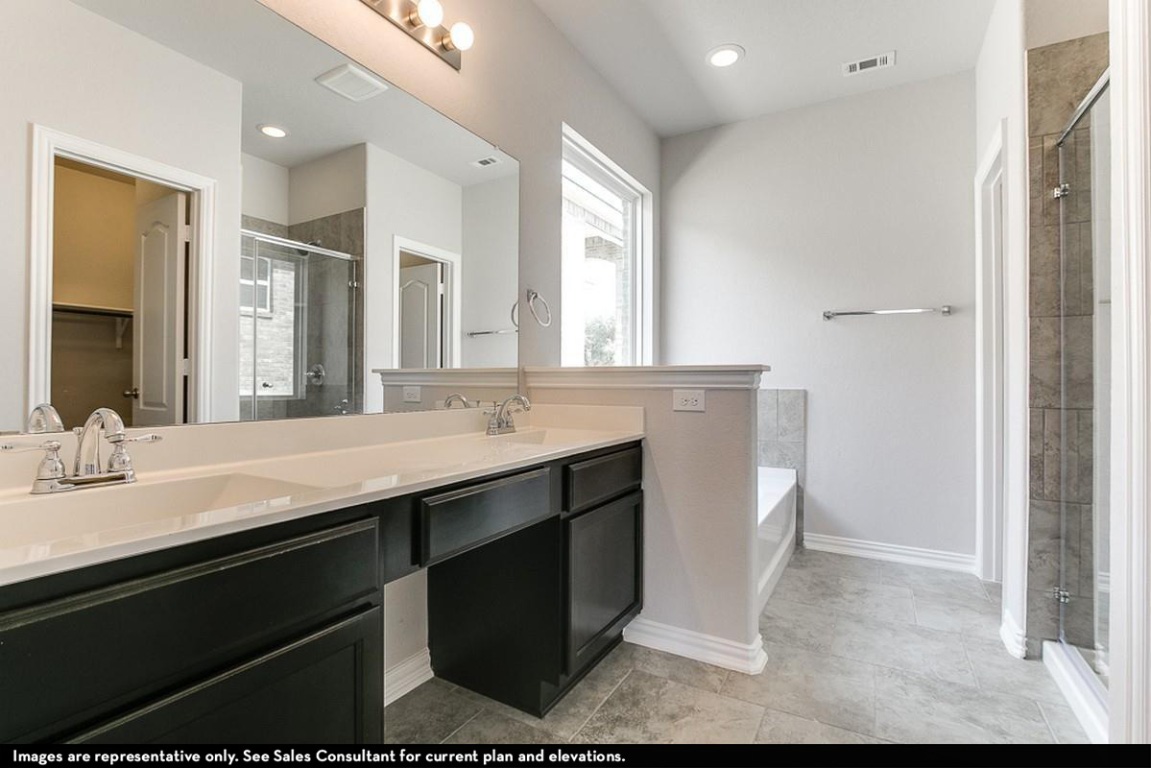 265 Rubber Tree Way Buda, TX 78610 - Photo 11 of 11 a bathroom with a sink and a mirror