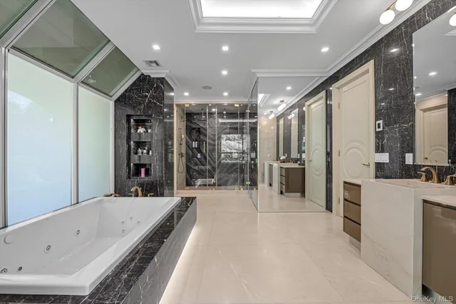 a living room with a couch and a table