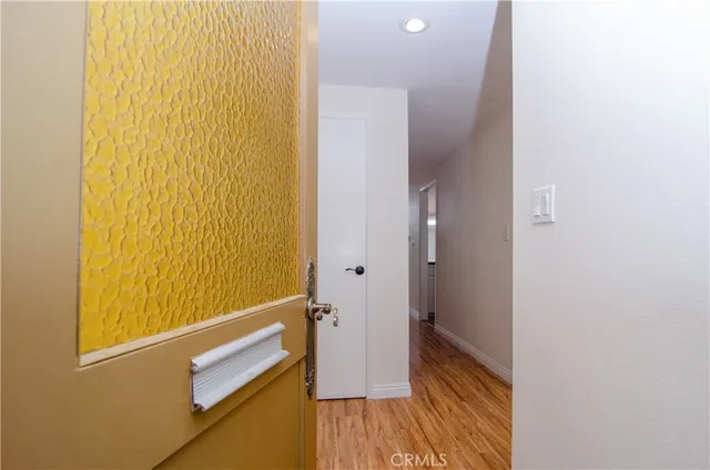 a view of front door