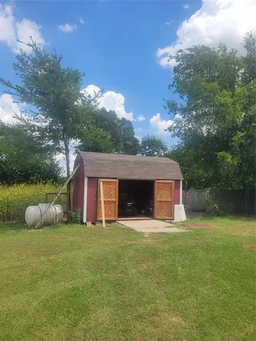 a view of lake with green space