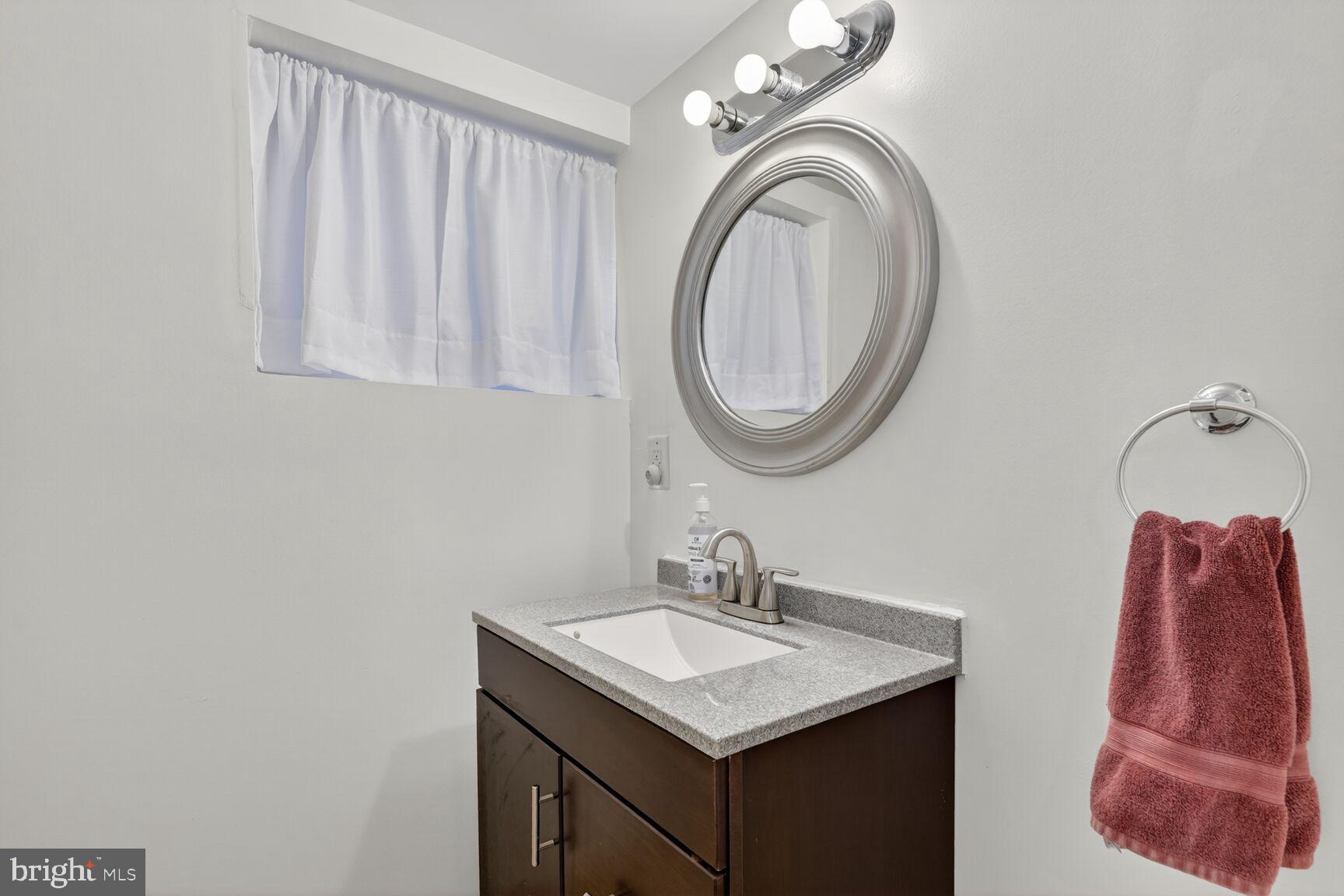 4406 Roundhill Road Alexandria, VA 22310 - Photo 39 of 48 a bathroom with a sink and a mirror