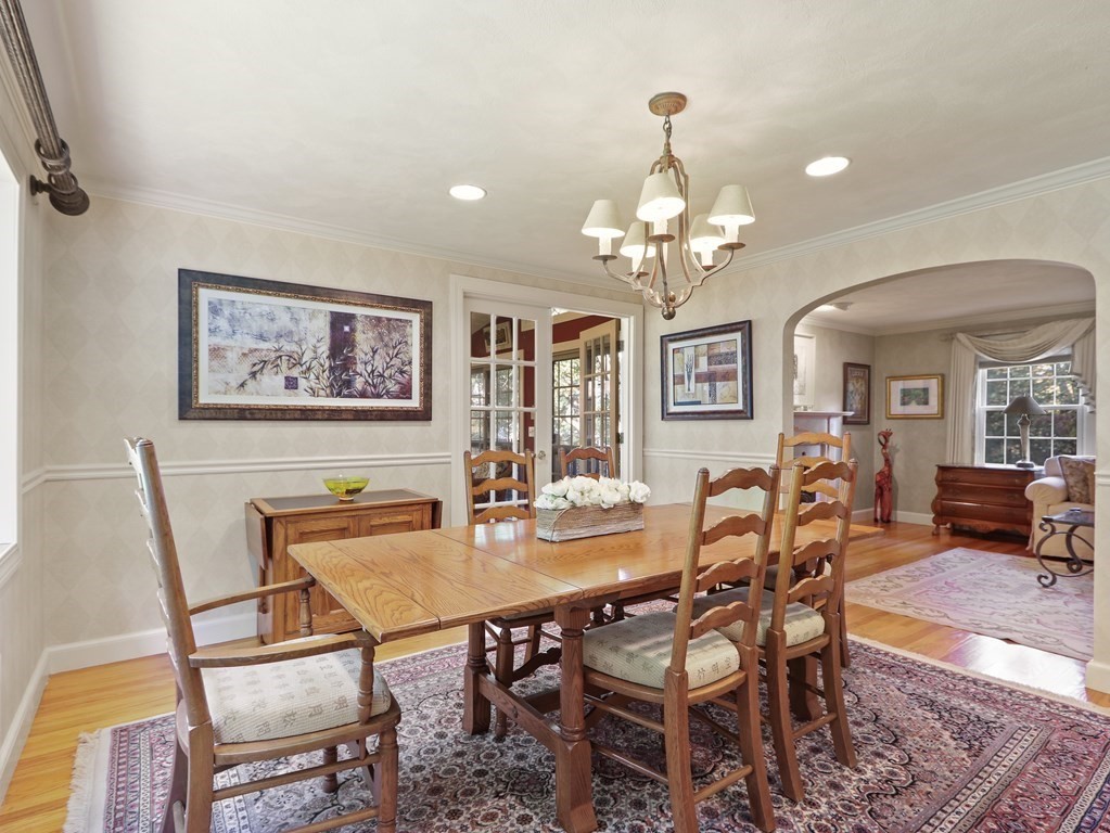 37 Richdale Road Needham, MA 02494 - Photo 7 of 23 a view of a dining room with furniture and chandelier