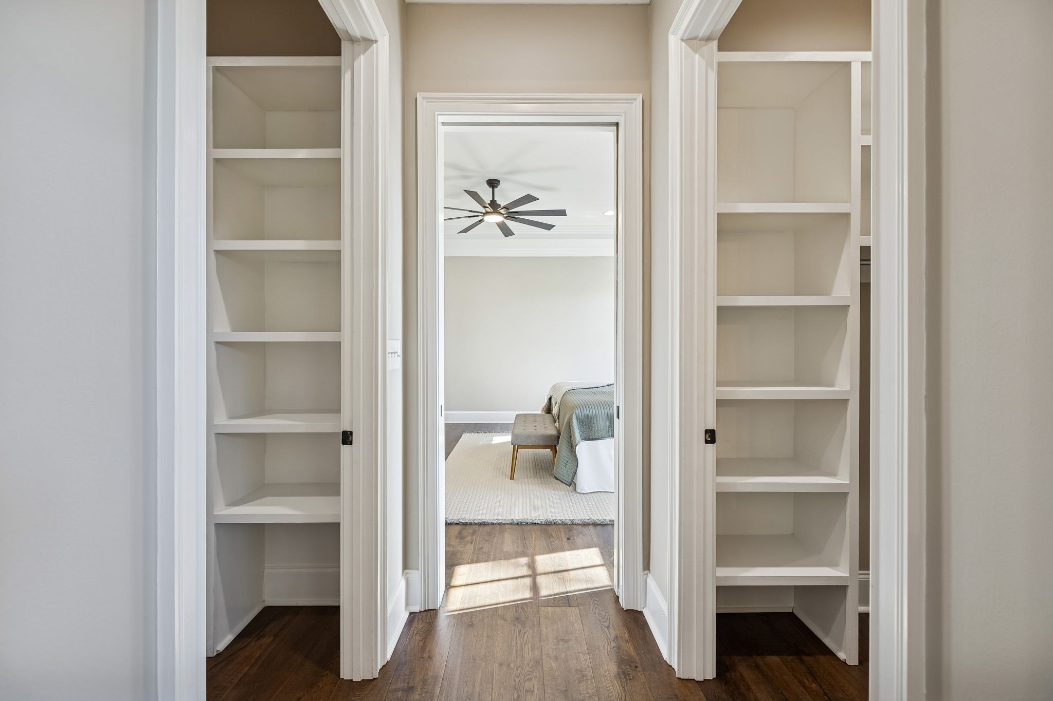 2525 Upper Hollow Road Thompson's Station, TN 37179 - Photo 66 of 79 a view of a hallway with wooden floor and closet