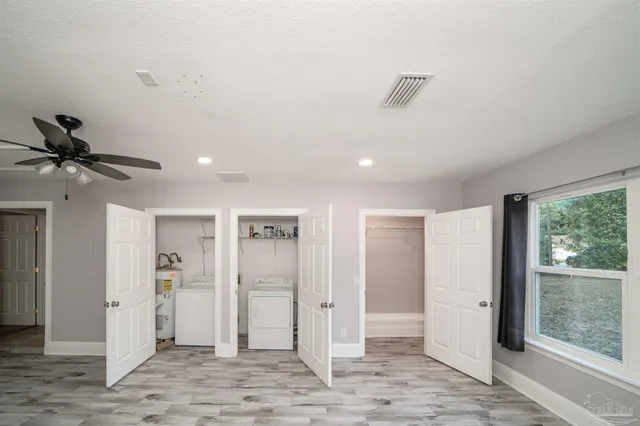 a view of a livingroom with a window