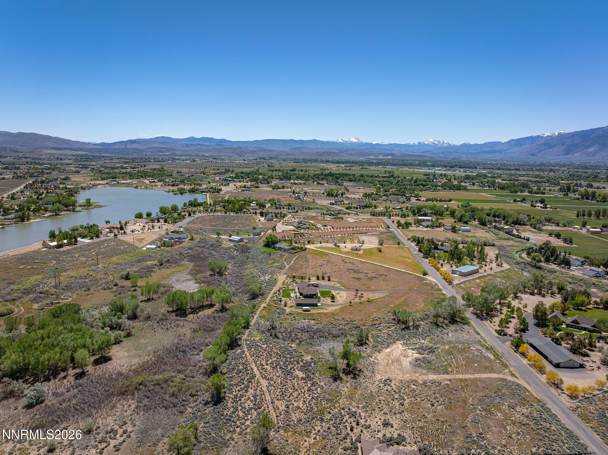 1655 Lombardy Road Gardnerville, NV 89410 - Photo 7 of 12 an aerial view of a house with a yard