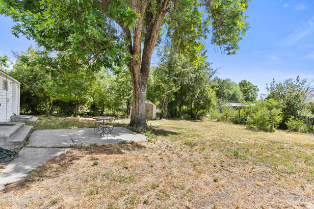 148 South 300 East Logan, UT 84321 - Photo 19 of 29 Spacious backyard with mature tree providing natural shade