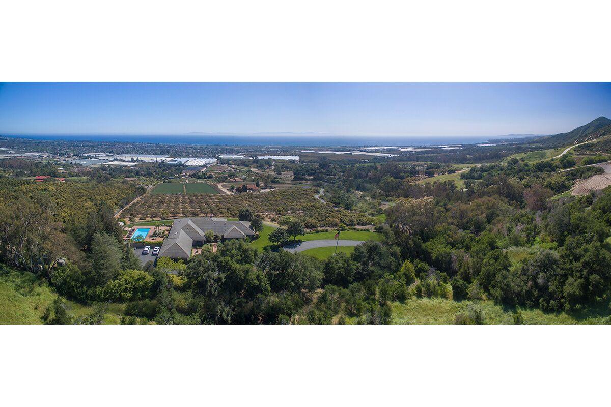 4420 Foothill Road Carpinteria, CA 93013 - Photo 2 of 31 4420 Foothill Aerial of ocean view