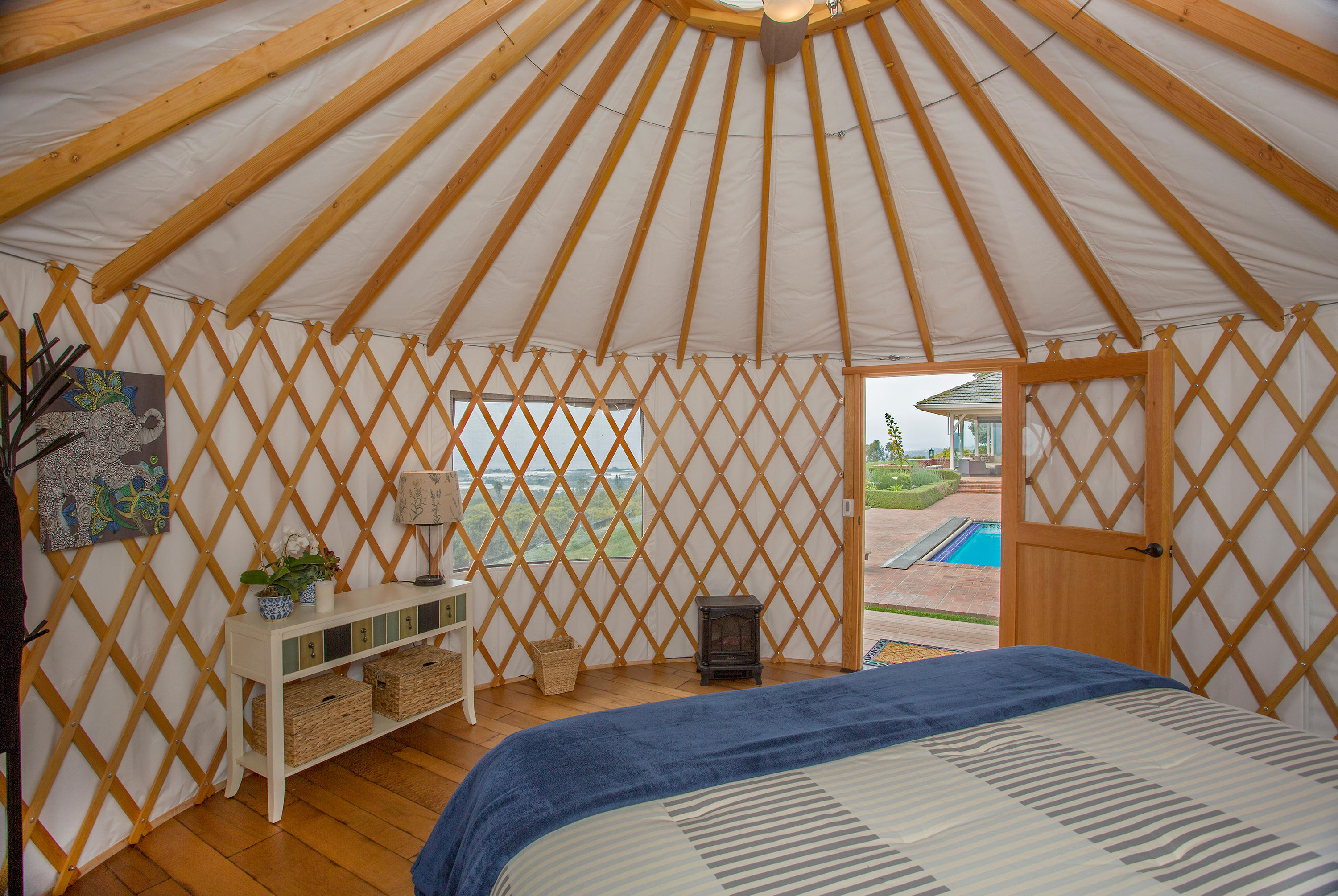 4420 Foothill Road Carpinteria, CA 93013 - Photo 23 of 31 Yurt interior