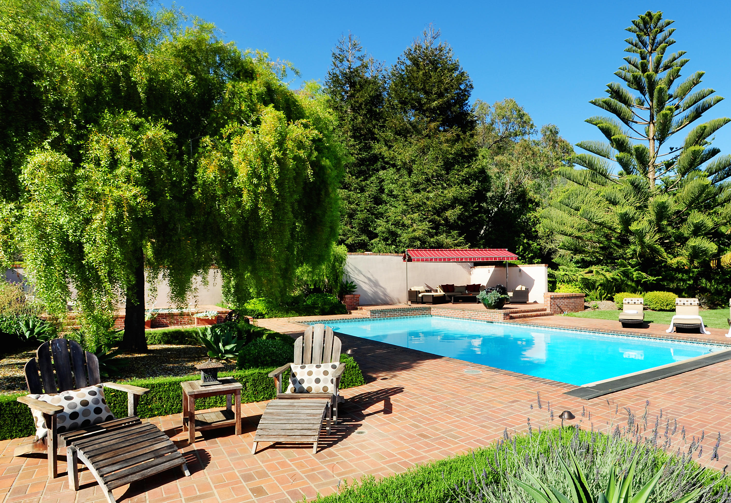 4420 Foothill Road Carpinteria, CA 93013 - Photo 6 of 31 Patio with lush backdrop