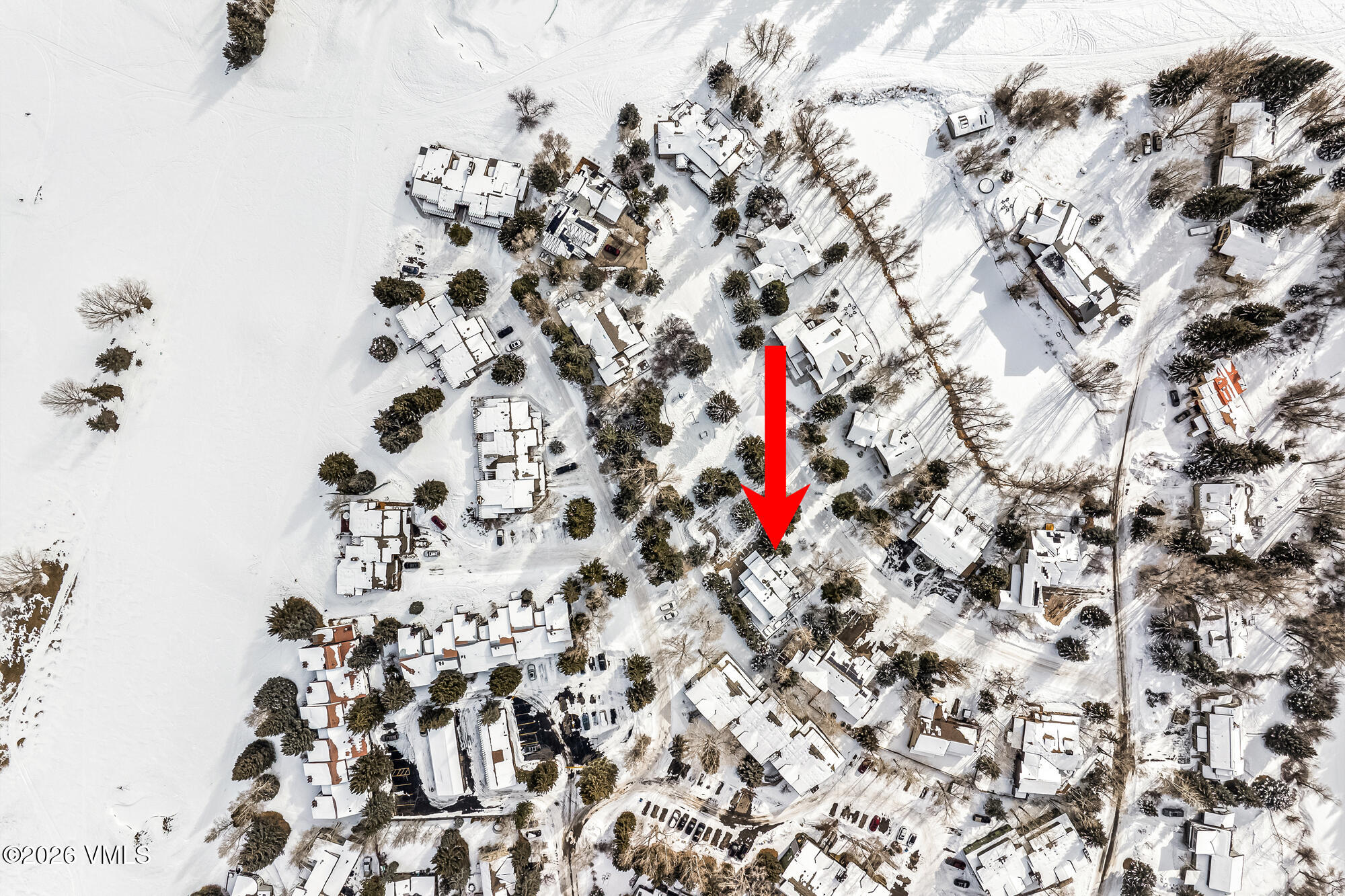 62 Trout Pond Lane, Unit SOUTH Avon, CO 81620 - Photo 35 of 38 aerial 8 arrow