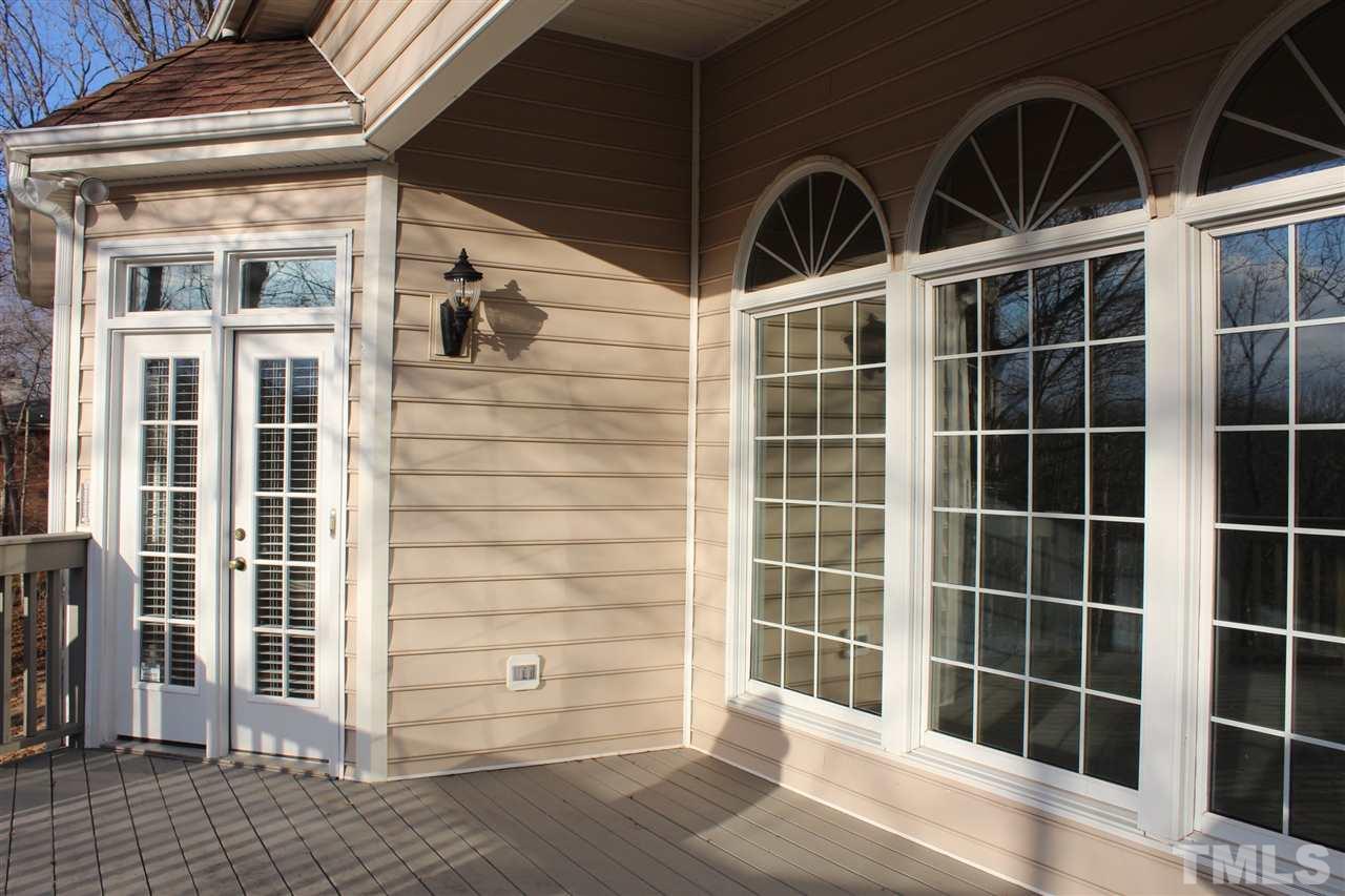 825 Rivers Edge Drive Graham, NC 27253 - Photo 24 of 25 Main floor deck, accessible from master bedroom and keeping room