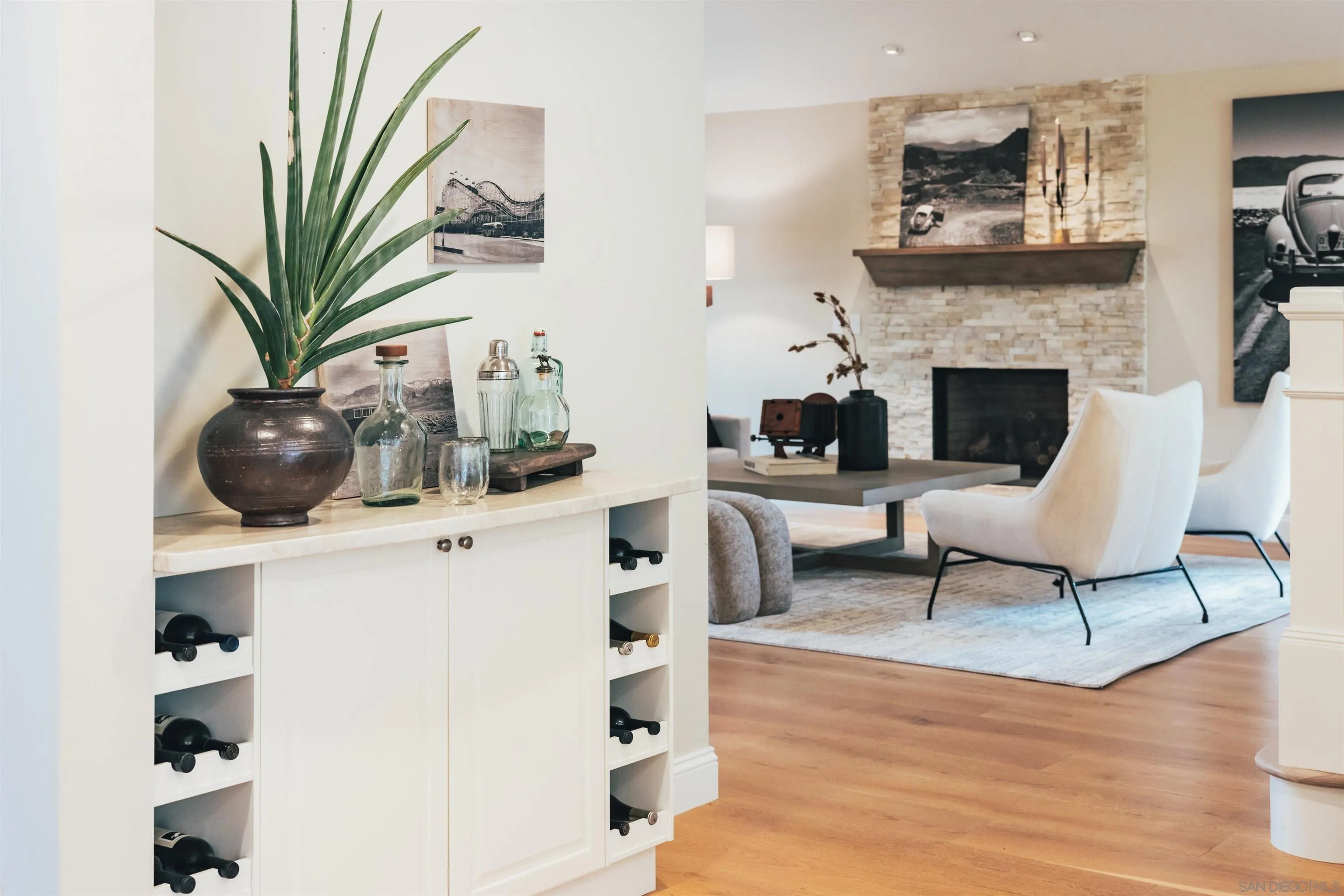 1229 Swallowtail Court Encinitas, CA 92024 - Photo 10 of 36 a living room with furniture and a fireplace